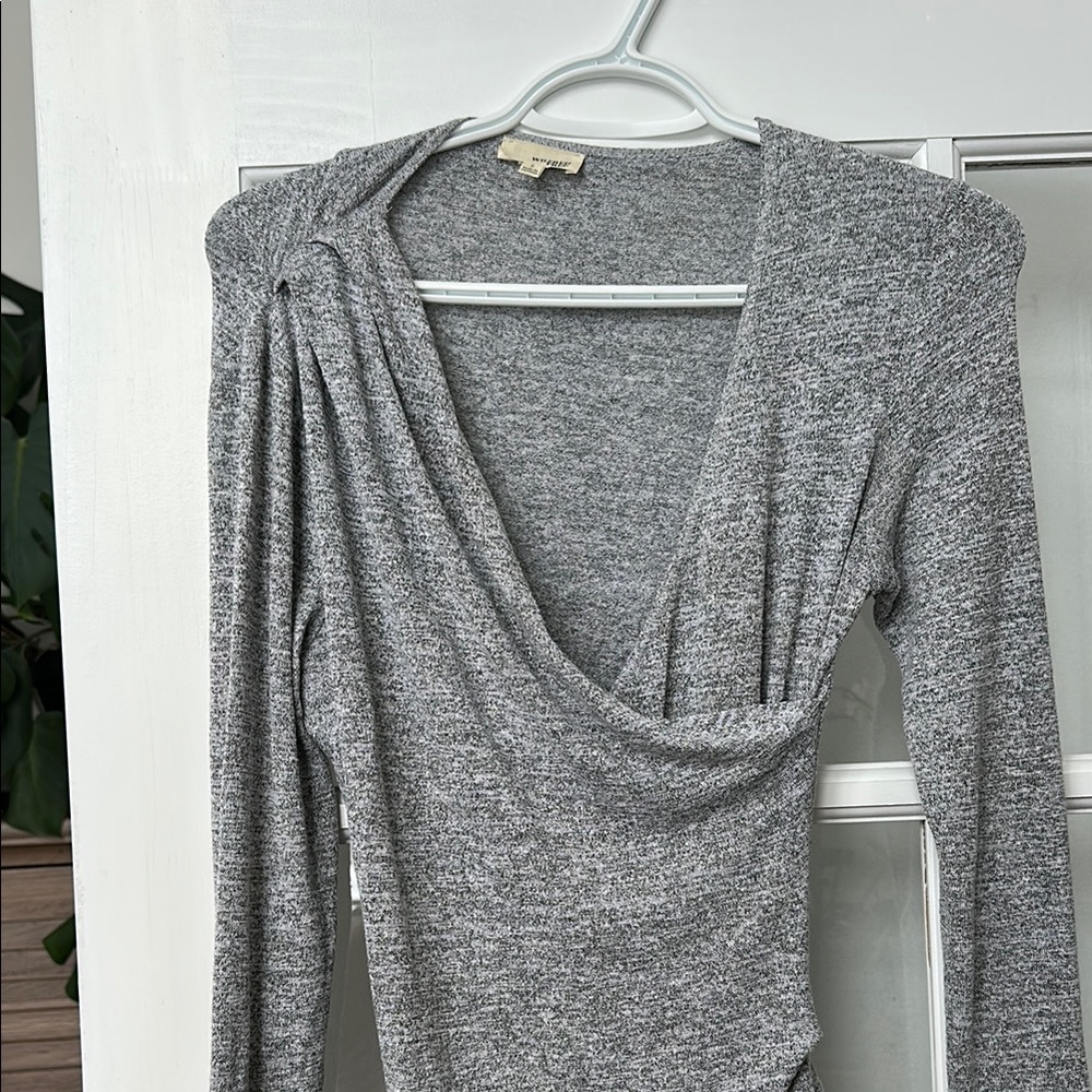 Aritzia Wilfred Gray Midi Dress